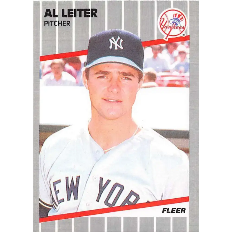 1989 Fleer #257 Al Leiter EX Excellent New York Yankees Baseball Card - Baseball Card Single