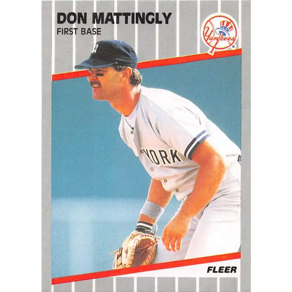 1989 Fleer #258 Don Mattingly EX Excellent New York Yankees Baseball Card - Baseball Card Single