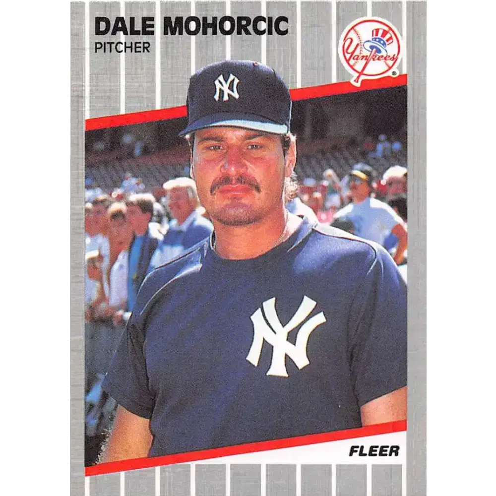 1989 Fleer #259 Dale Mohorcic EX Excellent New York Yankees Baseball Card - Baseball Card Single