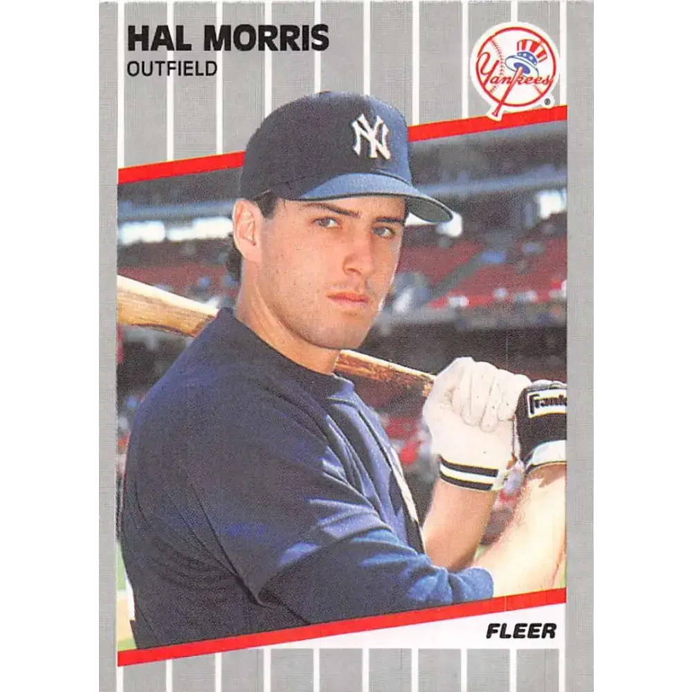 1989 Fleer #260 Hal Morris EX Excellent RC Rookie New York Yankees Baseball Card - Baseball Card Single