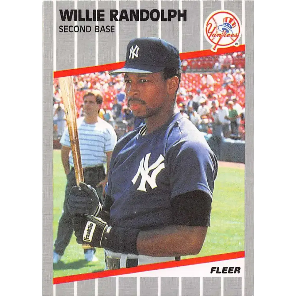 1989 Fleer #265 Willie Randolph EX Excellent New York Yankees Baseball Card - Baseball Card Single