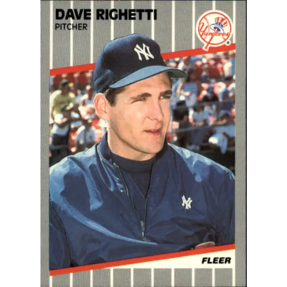 1989 Fleer #267 Dave Righetti EX Excellent New York Yankees Baseball Card - Baseball Card Single