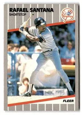 1989 Fleer #268 Rafael Santana - Baseball Card Single