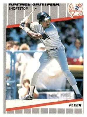 1989 Fleer #268 Rafael Santana - Baseball Card Single