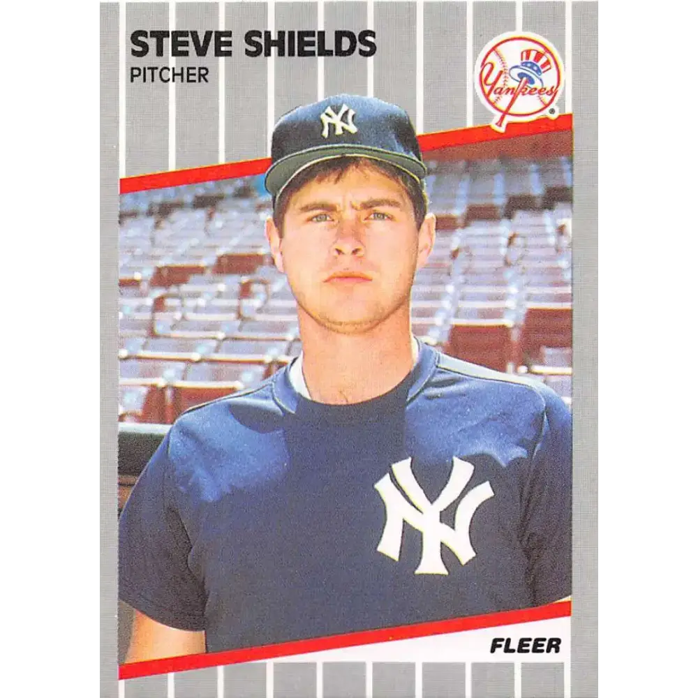1989 Fleer #269 Steve Shields EX Excellent New York Yankees Baseball Card - Baseball Card Single