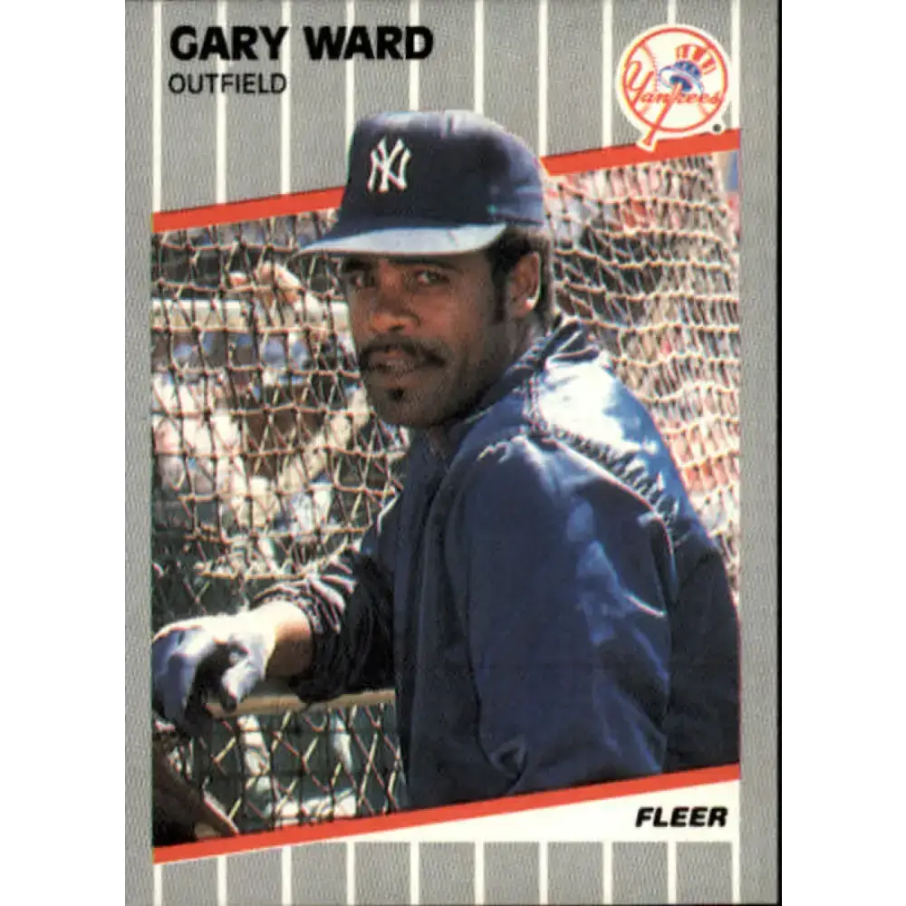 1989 Fleer #273 Gary Ward EX Excellent New York Yankees Baseball Card - Baseball Card Single