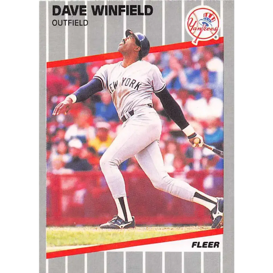 1989 Fleer #274 Dave Winfield EX Excellent New York Yankees Baseball Card - Baseball Card Single