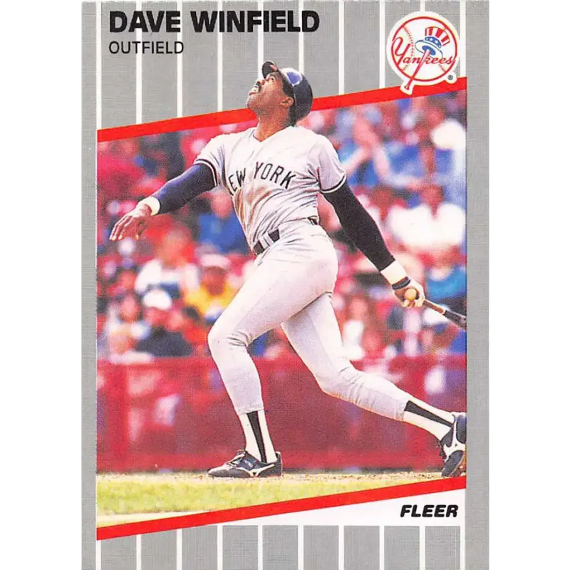 1989 Fleer #274 Dave Winfield EX Excellent New York Yankees Baseball Card - Baseball Card Single