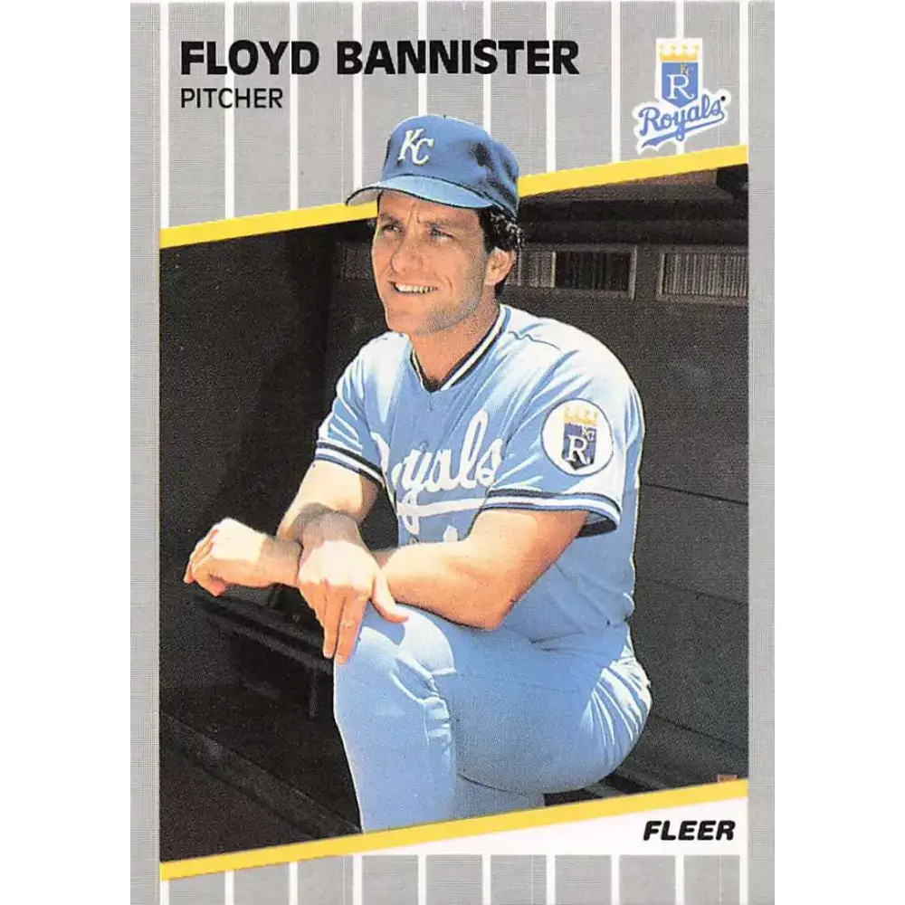 1989 Fleer #276 Floyd Bannister EX Excellent Kansas City Royals Baseball Card - Baseball Card Single
