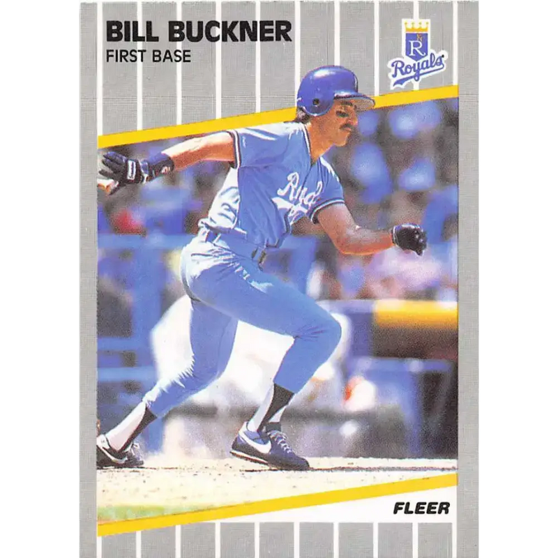 1989 Fleer #278 Bill Buckner EX Excellent Kansas City Royals Baseball Card - Baseball Card Single