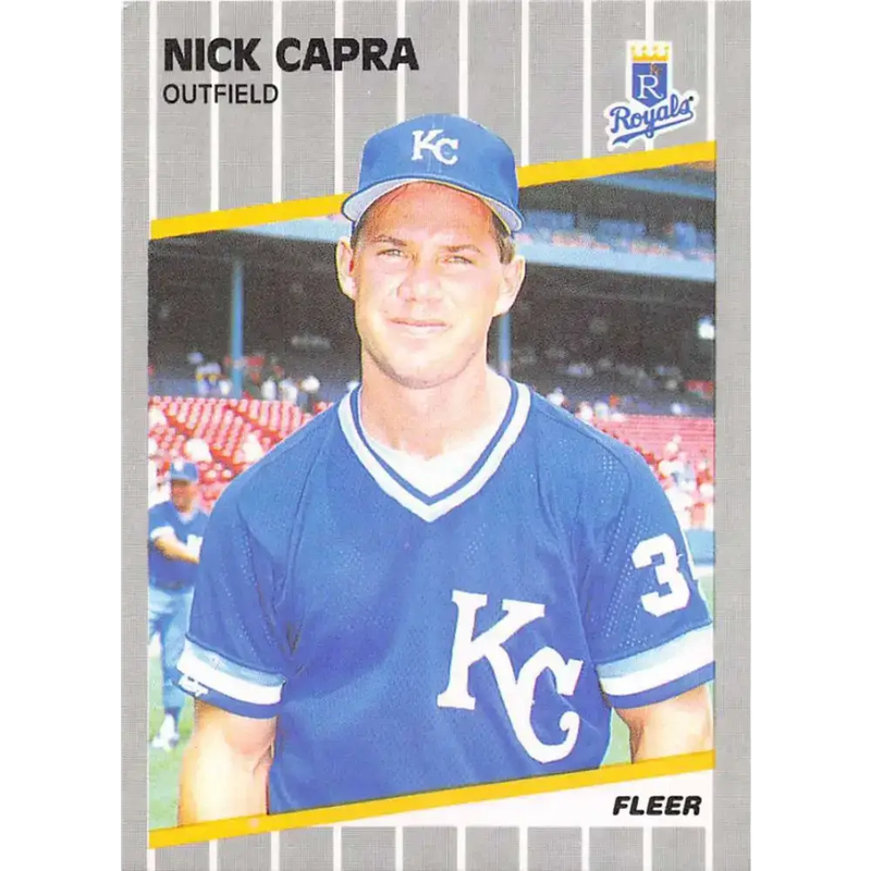 1989 Fleer #279 Nick Capra EX Excellent Kansas City Royals Baseball Card - Baseball Card Single