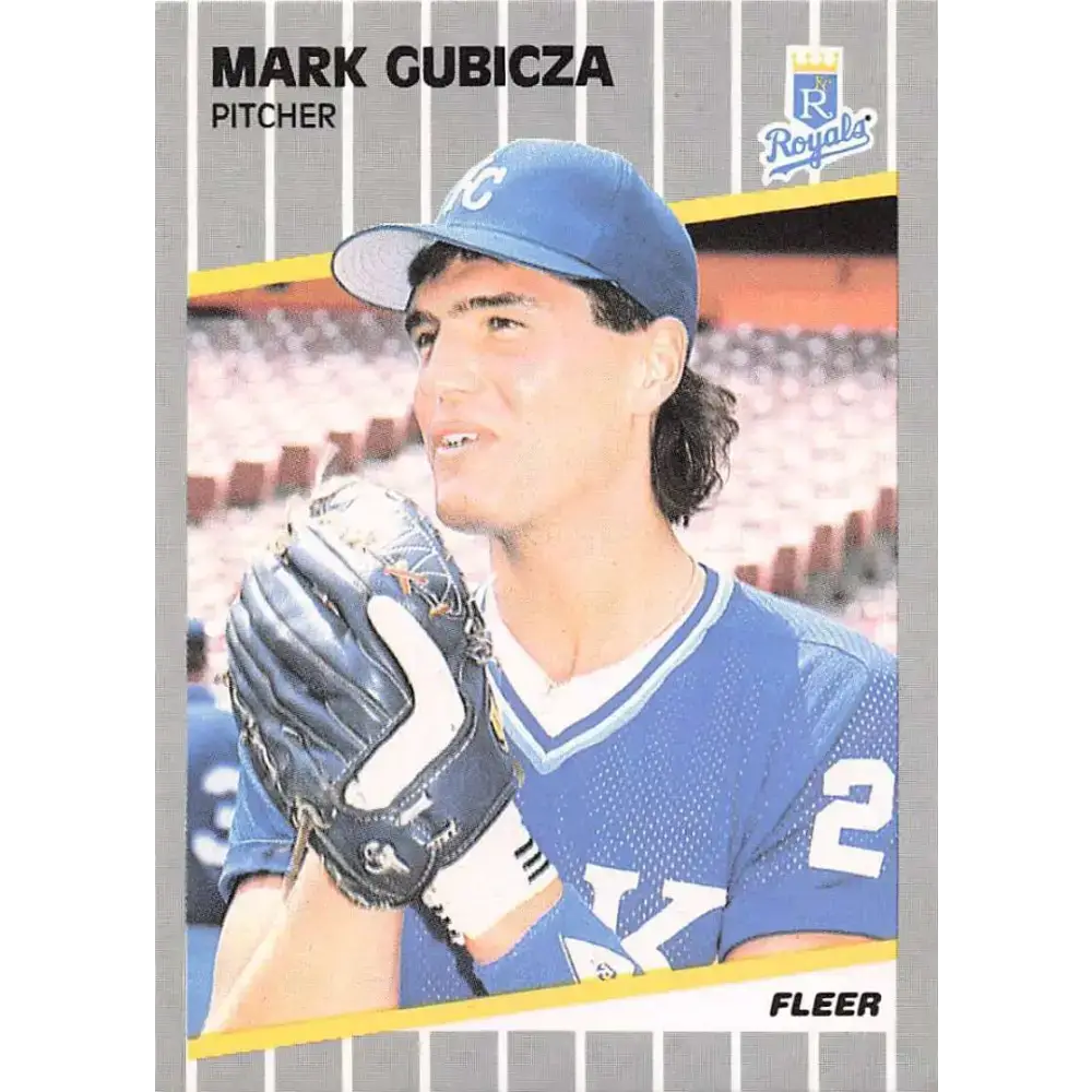 1989 Fleer #283 Mark Gubicza EX Excellent Kansas City Royals Baseball Card - Baseball Card Single