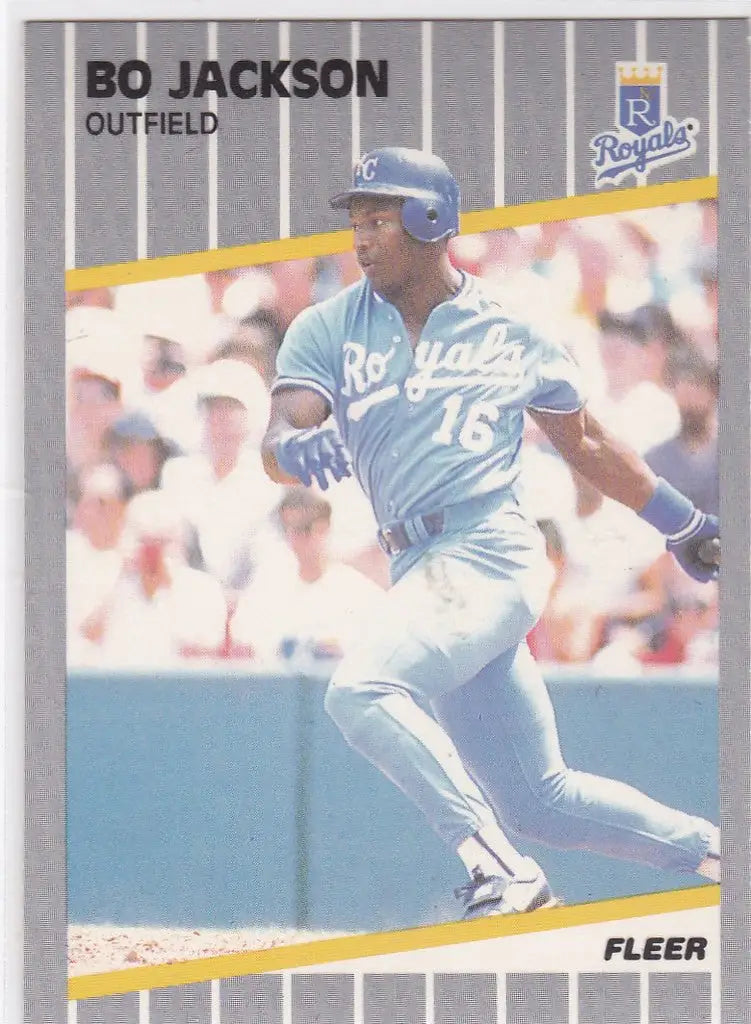 1989 Fleer #285 Bo Jackson Kansas City Royals