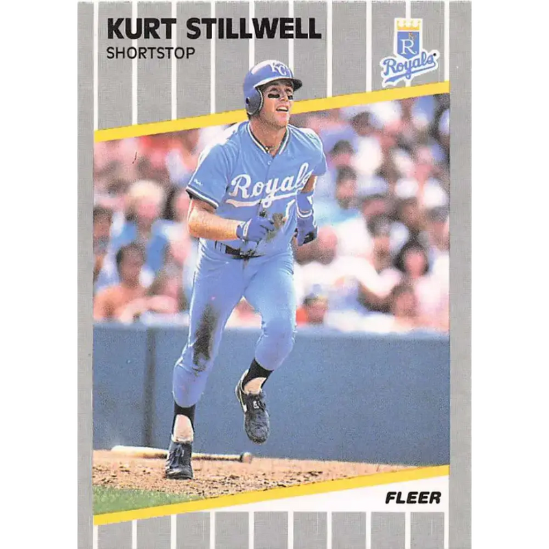 1989 Fleer #293 Kurt Stillwell EX Excellent Kansas City Royals Baseball Card - Baseball Card Single