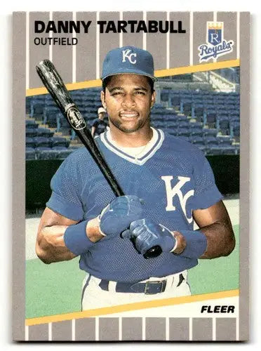Original gloss 1989 Fleer Danny Tartabull Kansas City Royals baseball card image