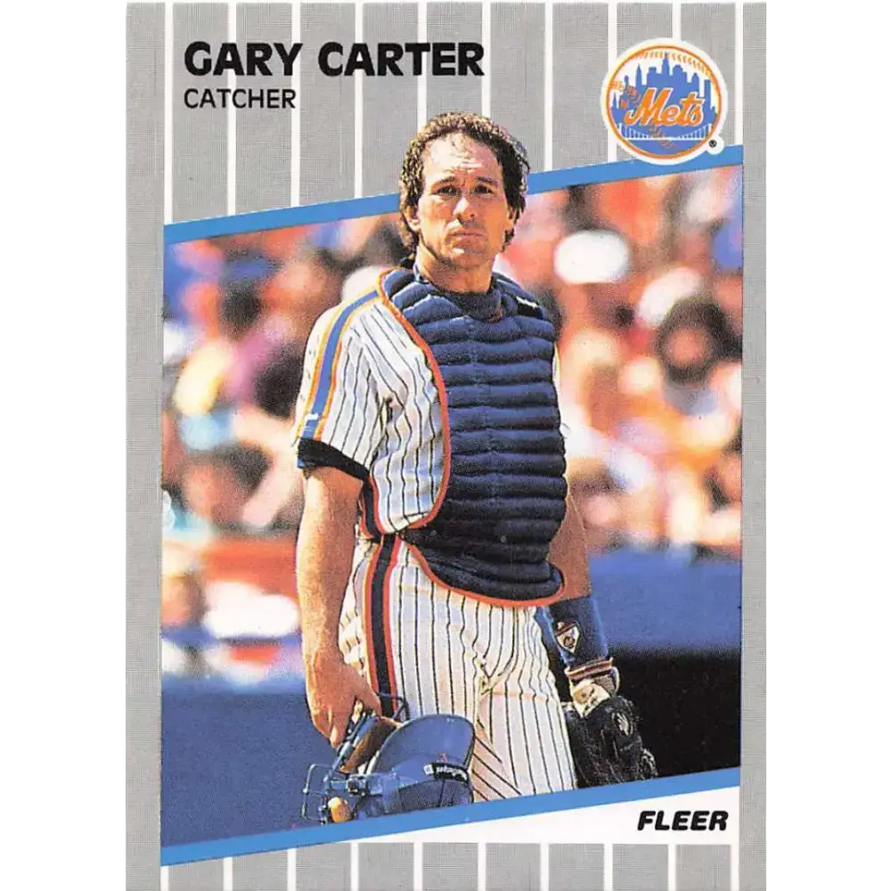 1989 Fleer #30 Gary Carter EX Excellent New York Mets Baseball Card - Baseball Card Single