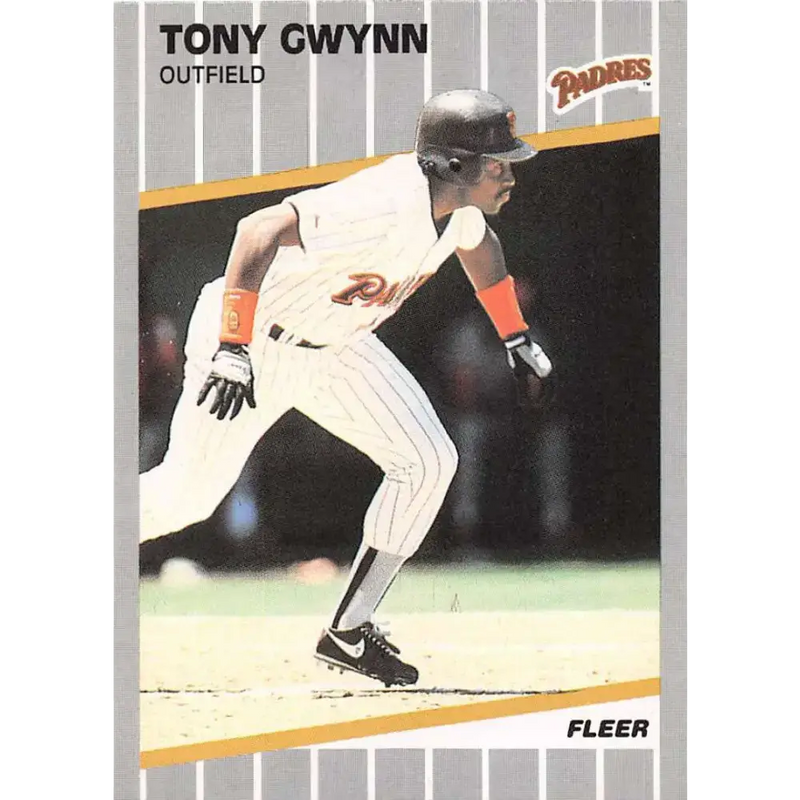 1989 Fleer #305 Tony Gwynn EX Excellent San Diego Padres Baseball Card - Baseball Card Single