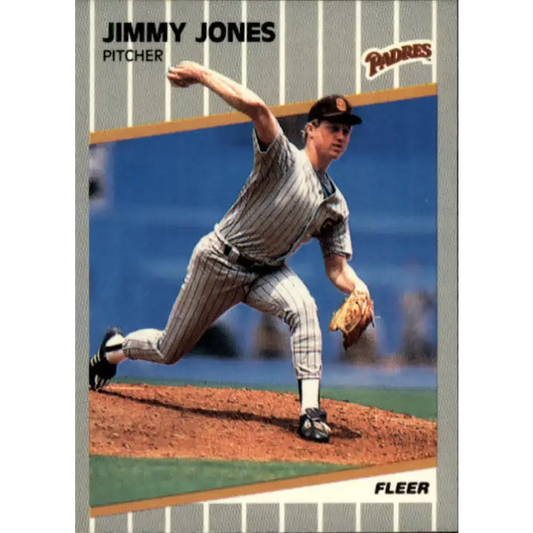 1989 Fleer #308 Jimmy Jones EX Excellent San Diego Padres Baseball Card - Baseball Card Single