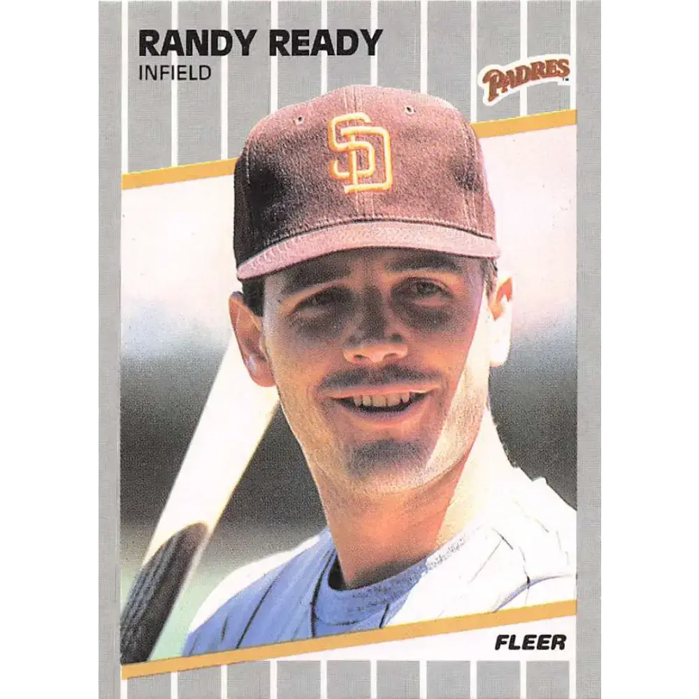 1989 Fleer #315 Randy Ready EX Excellent San Diego Padres Baseball Card - Baseball Card Single