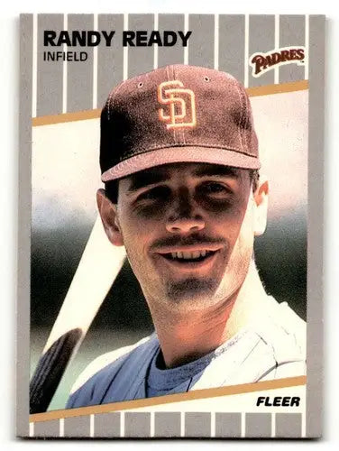 Randy Ready San Diego Padres baseball card from 1989 Fleer #315 NM-MT
