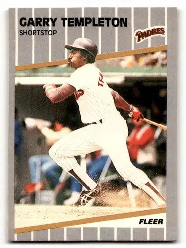 Garry Templeton San Diego Padres baseball card from 1989 Fleer #319