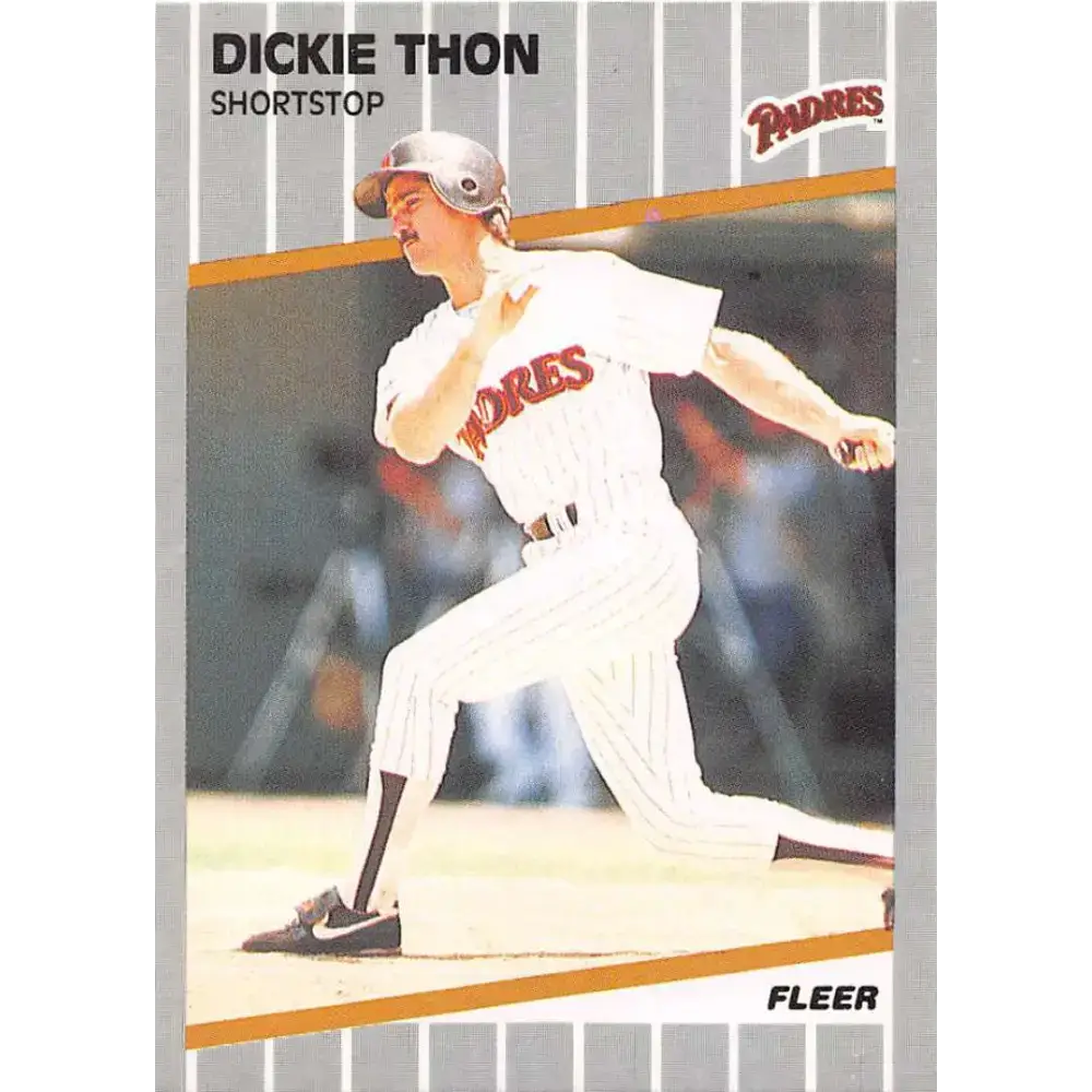 1989 Fleer #320 Dickie Thon EX Excellent San Diego Padres Baseball Card - Baseball Card Single