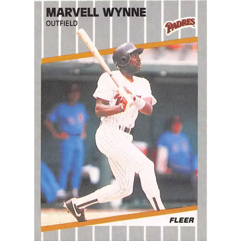 1989 Fleer #322 Marvell Wynne EX Excellent San Diego Padres Baseball Card - Baseball Card Single