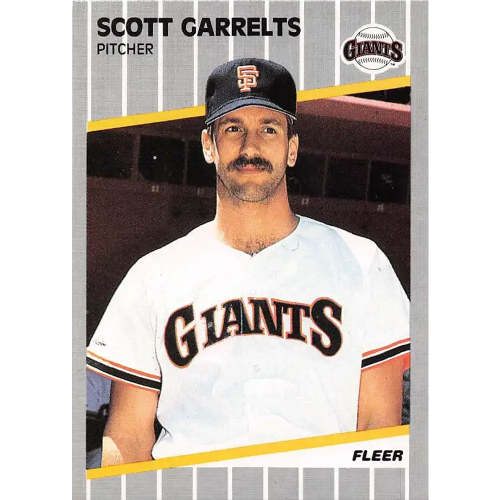 1989 Fleer #328 Scott Garrelts EX Excellent San Francisco Giants Baseball Card - Baseball Card Single