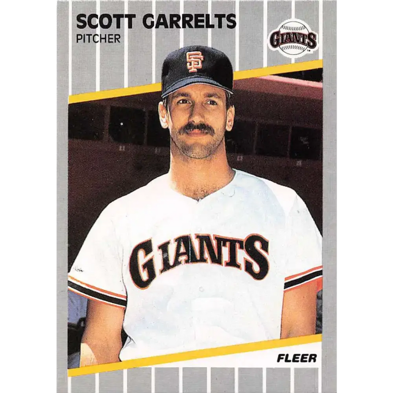 1989 Fleer #328 Scott Garrelts EX Excellent San Francisco Giants Baseball Card - Baseball Card Single