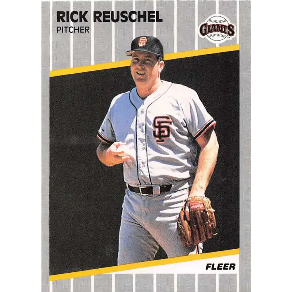 1989 Fleer #340 Rick Reuschel EX Excellent San Francisco Giants Baseball Card - Baseball Card Single
