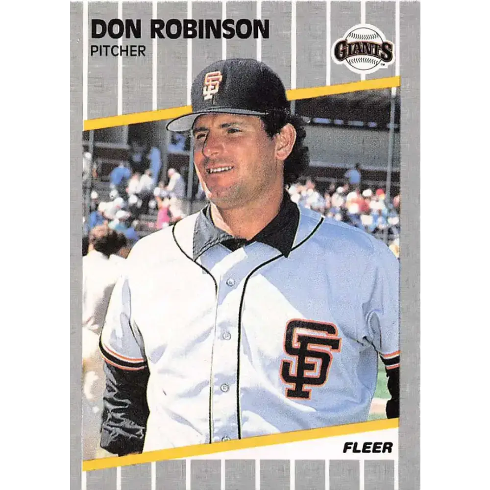 1989 Fleer #342 Don Robinson EX Excellent San Francisco Giants Baseball Card - Baseball Card Single