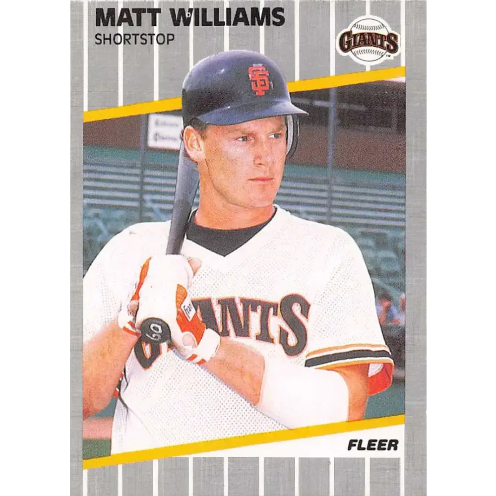 1989 Fleer #346 Matt Williams EX Excellent San Francisco Giants Baseball Card - Baseball Card Single