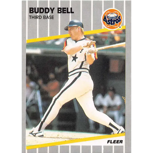 1989 Fleer #352 Buddy Bell EX Excellent Houston Astros Baseball Card
