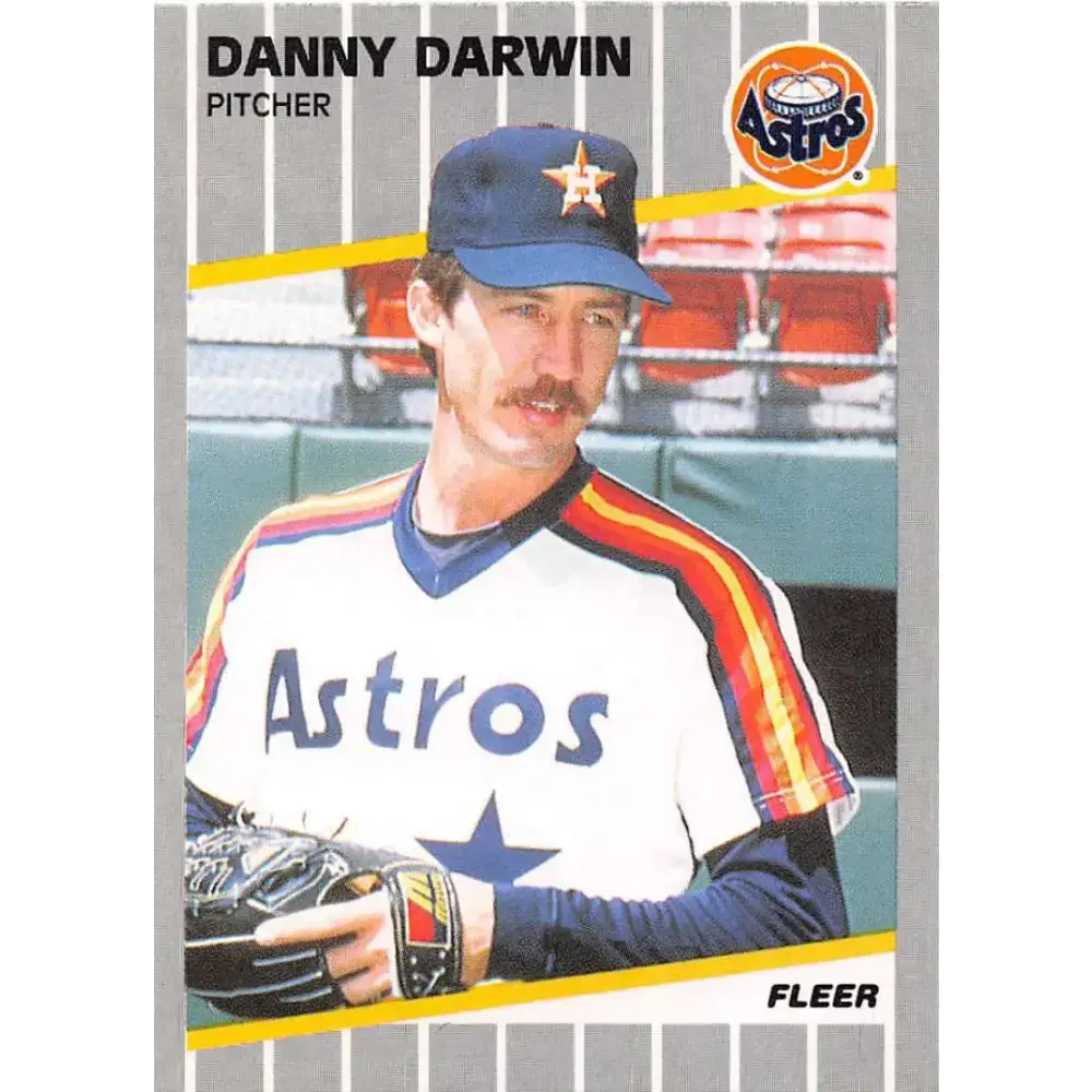 1989 Fleer #354 Danny Darwin EX Excellent Houston Astros Baseball Card - Baseball Card Single