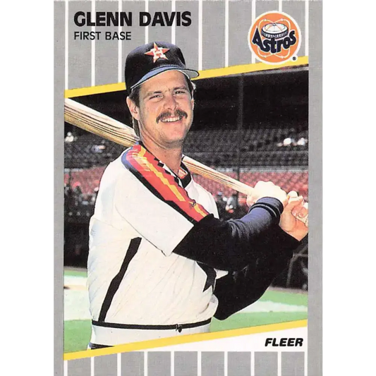 1989 Fleer #355 Glenn Davis EX Excellent Houston Astros Baseball Card