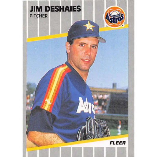 1989 Fleer #356 Jim Deshaies EX Excellent Houston Astros Baseball Card