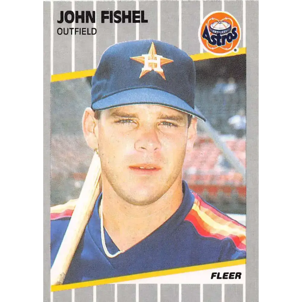 1989 Fleer #358 John Fishel EX Excellent Houston Astros Baseball Card - Baseball Card Single