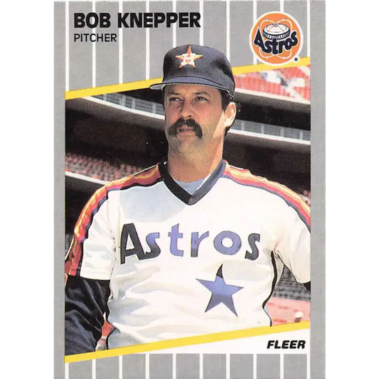 1989 Fleer #360 Bob Knepper EX Excellent Houston Astros Baseball Card