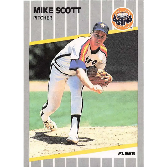 1989 Fleer #367 Mike Scott EX Excellent Houston Astros Baseball Card