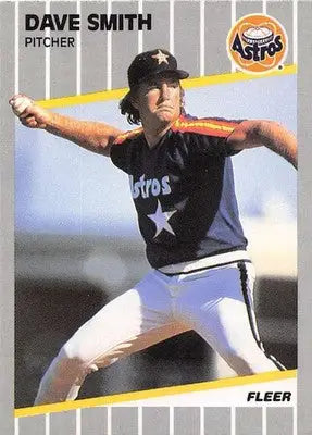 1989 Fleer #369 Dave Smith NM Near Mint Astros - Baseball Card Single
