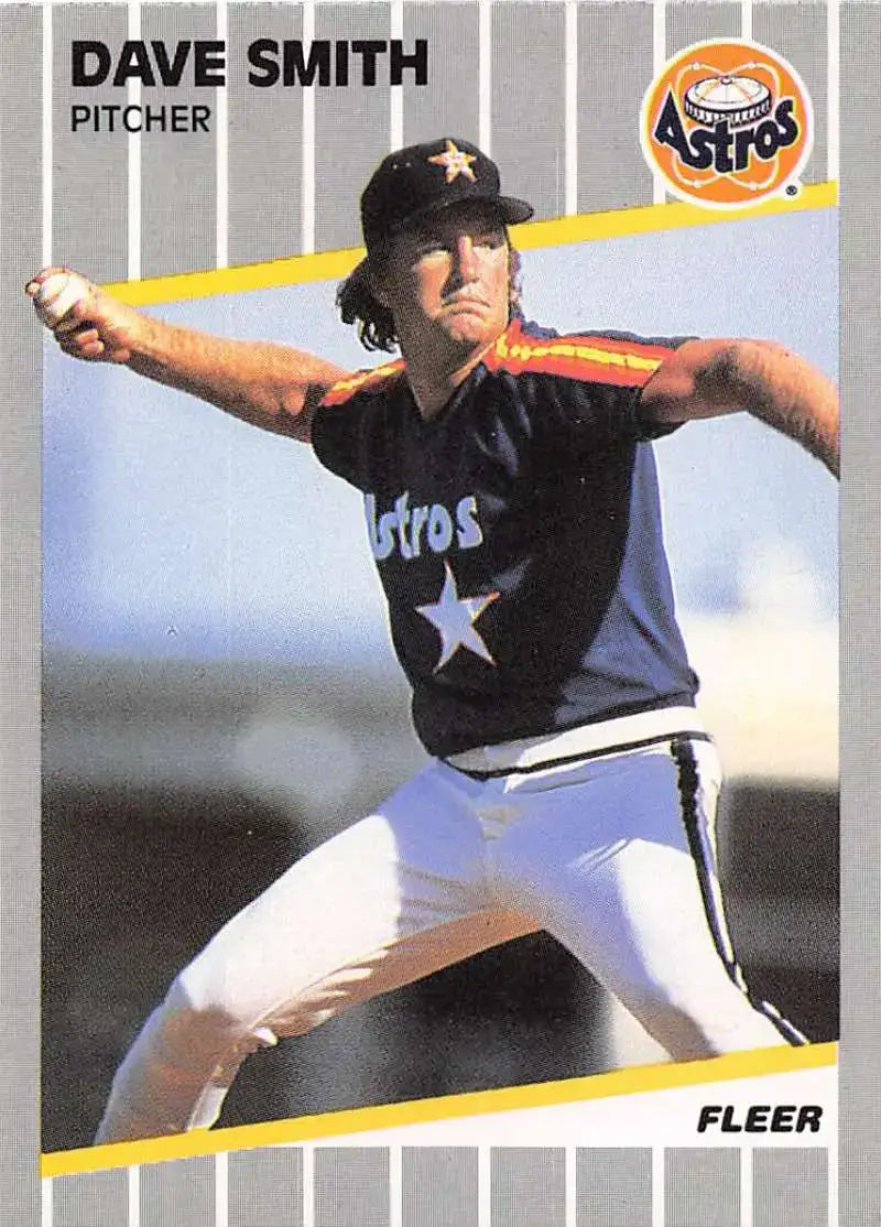 1989 Fleer #369 Dave Smith NM Near Mint Astros - Baseball Card Single