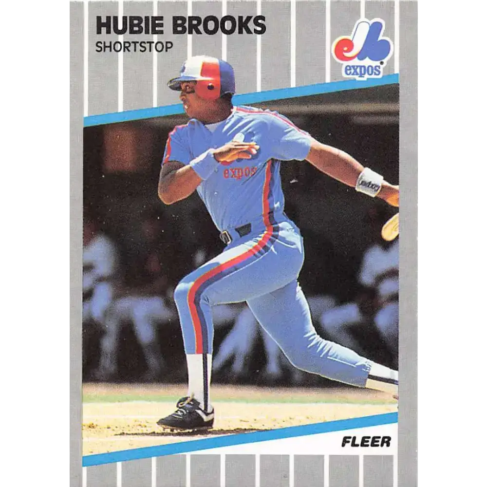 1989 Fleer #371 Hubie Brooks EX Excellent Montreal Expos Baseball Card - Baseball Card Single