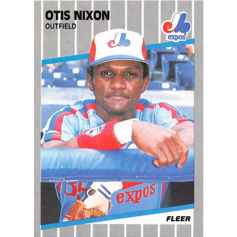 1989 Fleer #387 Otis Nixon EX Excellent Montreal Expos Baseball Card