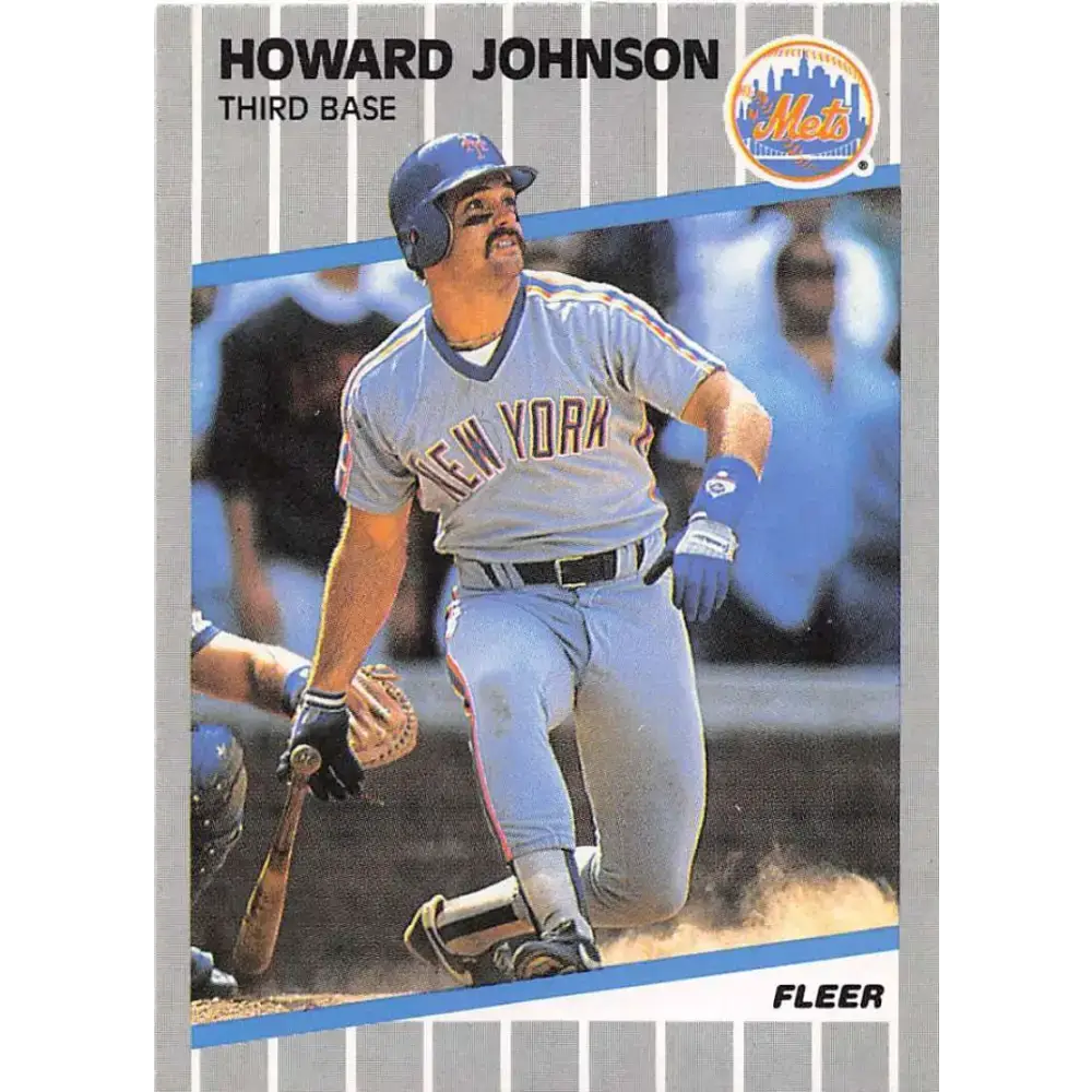 1989 Fleer #39 Howard Johnson EX Excellent New York Mets Baseball Card - Baseball Card Single