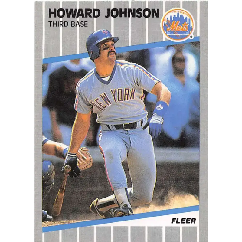 1989 Fleer #39 Howard Johnson EX Excellent New York Mets Baseball Card - Baseball Card Single