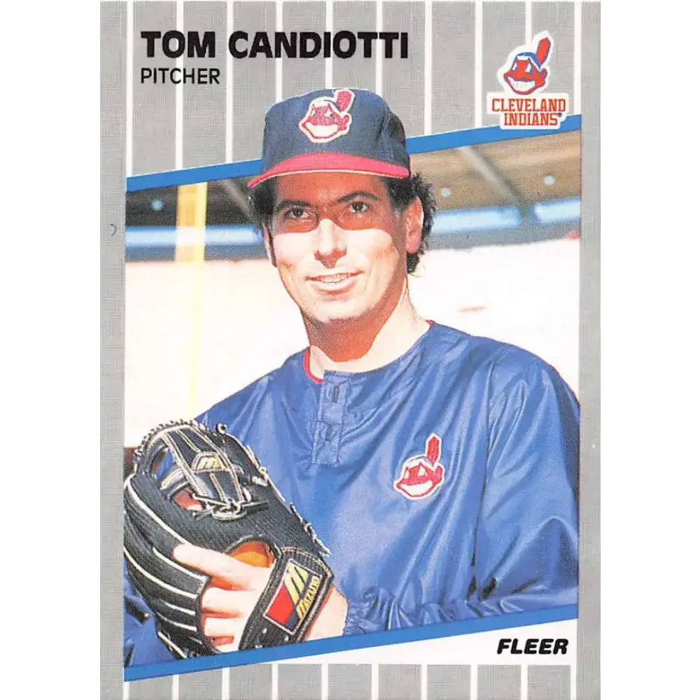 1989 Fleer #399 Tom Candiotti EX Excellent Cleveland Indians Baseball Card - Baseball Card Single