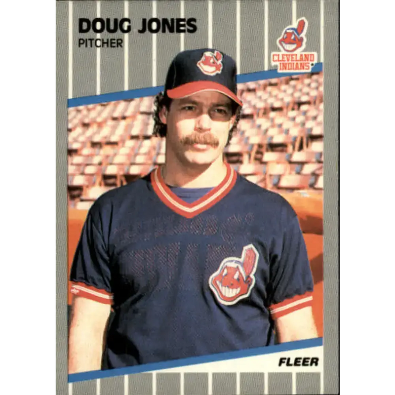 1989 Fleer #409 Doug Jones EX Excellent Cleveland Indians Baseball Card - Baseball Card Single