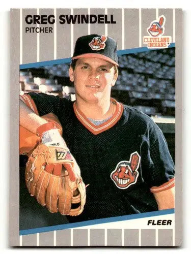1989 Fleer Greg Swindell Cleveland Indians baseball card, NM Ne ID:60671