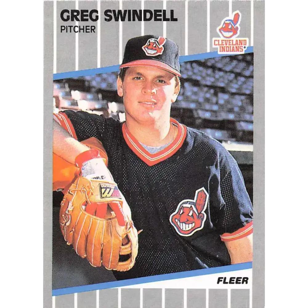1989 Fleer #413 Greg Swindell EX Excellent Cleveland Indians Baseball Card - Baseball Card Single