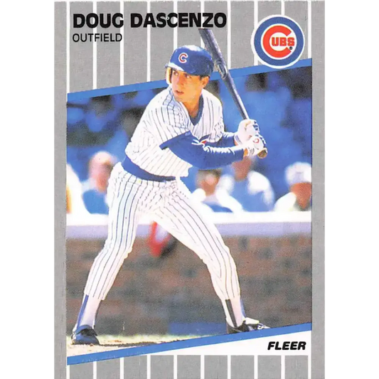 1989 Fleer #420 Doug Dascenzo EX Excellent RC Rookie Chicago Cubs Baseball Card